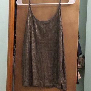 Like New VTG Vince Metallic Sequin Tank Top